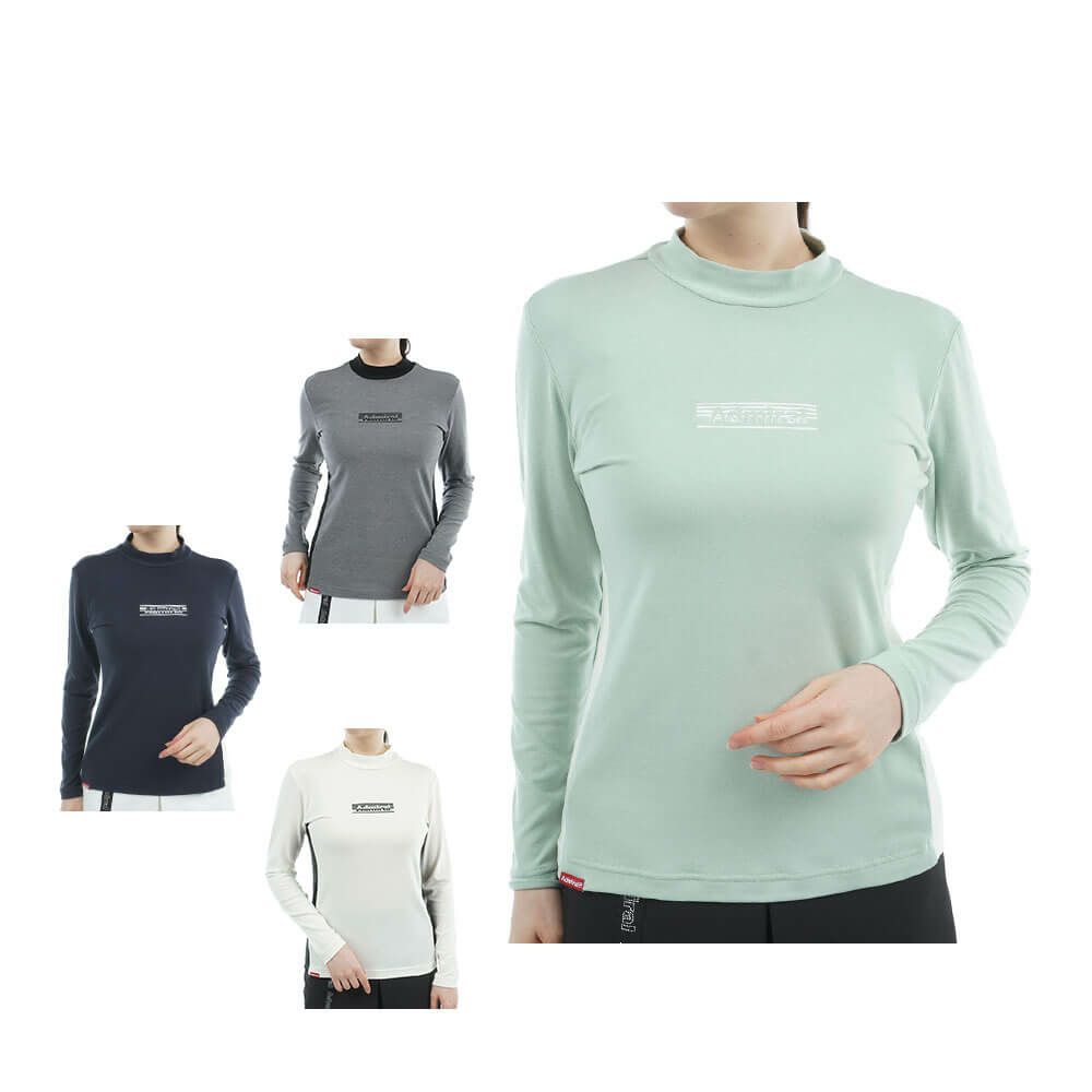 アドミラル Admiral　レディース スエード起毛 長袖 モックネック シャツ ADLA578　2025年モデル 詳細1