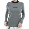 アドミラル Admiral　レディース スエード起毛 長袖 モックネック シャツ ADLA578　2025年モデル グレー