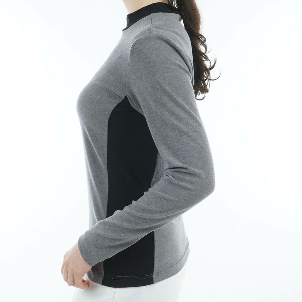 アドミラル Admiral　レディース スエード起毛 長袖 モックネック シャツ ADLA578　2025年モデル 詳細6