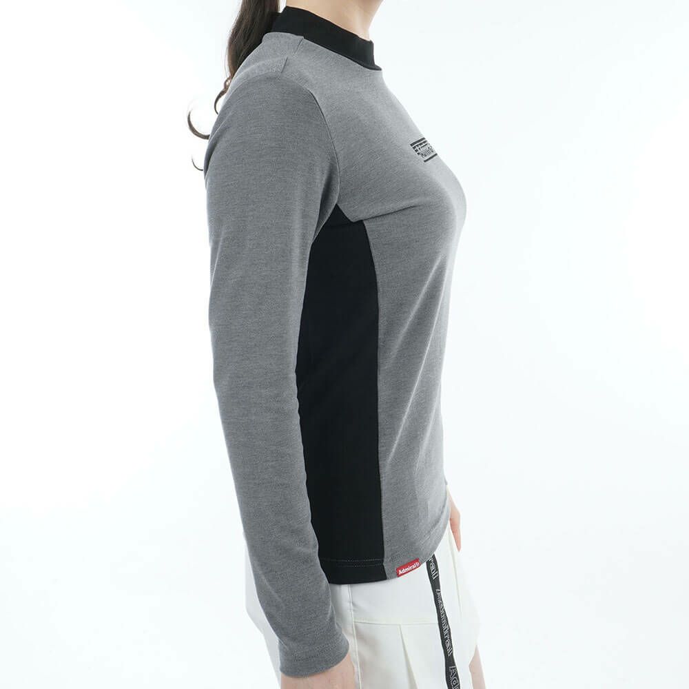 アドミラル Admiral　レディース スエード起毛 長袖 モックネック シャツ ADLA578　2025年モデル 詳細7