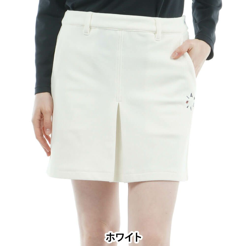 アドミラル Admiral　レディース ハイテンション 裏起毛 スカート ADLA573　2025年モデル ホワイト