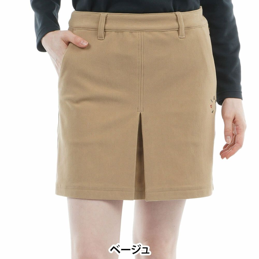 アドミラル Admiral　レディース ハイテンション 裏起毛 スカート ADLA573　2025年モデル ベージュ