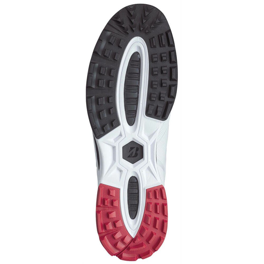 ブリヂストン  ゼロ・スパイク バイター ワイド ボア メンズ スパイクレス ゴルフシューズ SH2507 WK ホワイト/ブラック　2025年モデル 詳細1