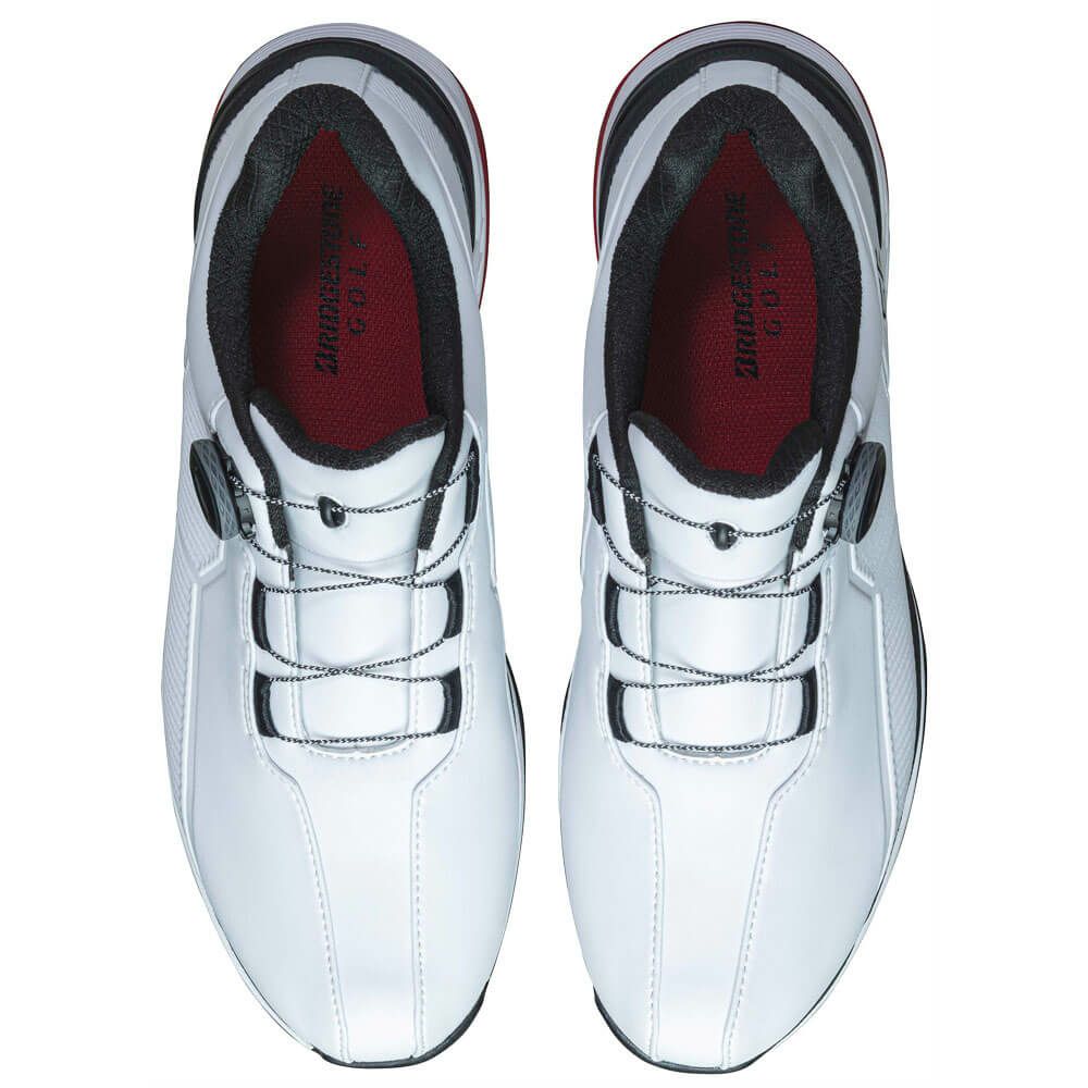 ブリヂストン  ゼロ・スパイク バイター ワイド ボア メンズ スパイクレス ゴルフシューズ SH2507 WK ホワイト/ブラック　2025年モデル 詳細2