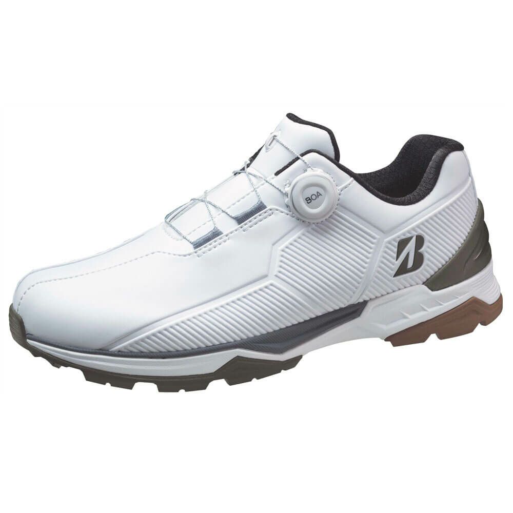 ブリヂストン  ゼロ・スパイク バイター ワイド ボア メンズ スパイクレス ゴルフシューズ SH2507 WL ホワイト/オリーブ　2025年モデル ホワイト/オリーブ