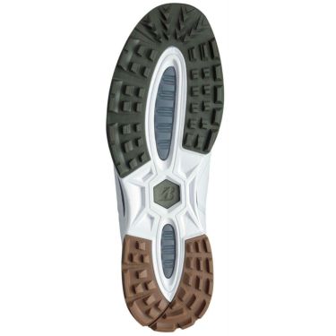 ブリヂストン  ゼロ・スパイク バイター ワイド ボア メンズ スパイクレス ゴルフシューズ SH2507 WL ホワイト/オリーブ　2025年モデル 詳細2