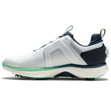 フットジョイ　ハイパーフレックス ボア 2025年モデル メンズ ソフトスパイク ゴルフシューズ 55493 ホワイト/ネイビー 詳細3