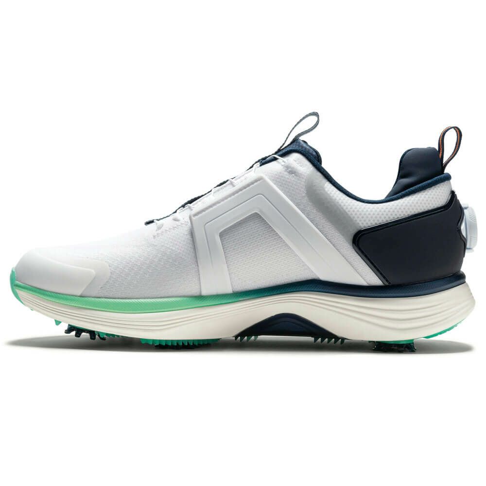 フットジョイ　ハイパーフレックス ボア 2025年モデル メンズ ソフトスパイク ゴルフシューズ 55493 ホワイト/ネイビー 詳細3