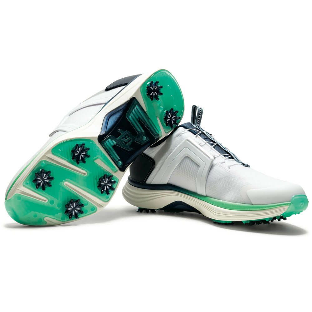 フットジョイ　ハイパーフレックス ボア 2025年モデル メンズ ソフトスパイク ゴルフシューズ 55493 ホワイト/ネイビー 詳細5