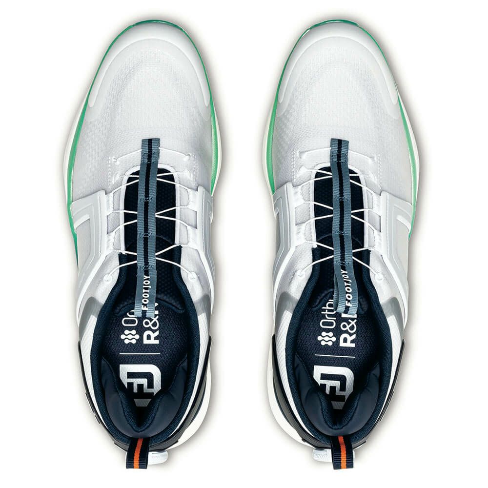 フットジョイ　ハイパーフレックス ボア 2025年モデル メンズ ソフトスパイク ゴルフシューズ 55493 ホワイト/ネイビー 詳細6