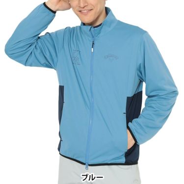 キャロウェイ Callaway　メンズ スターストレッチ フルジップ 長袖 ブルゾン C25215100　2025年モデル ブルー