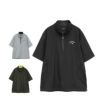 キャロウェイ Callaway　メンズ ストレッチ ミニリップ ハーフジップ 半袖 ブルゾン C25216100　2025年モデル
