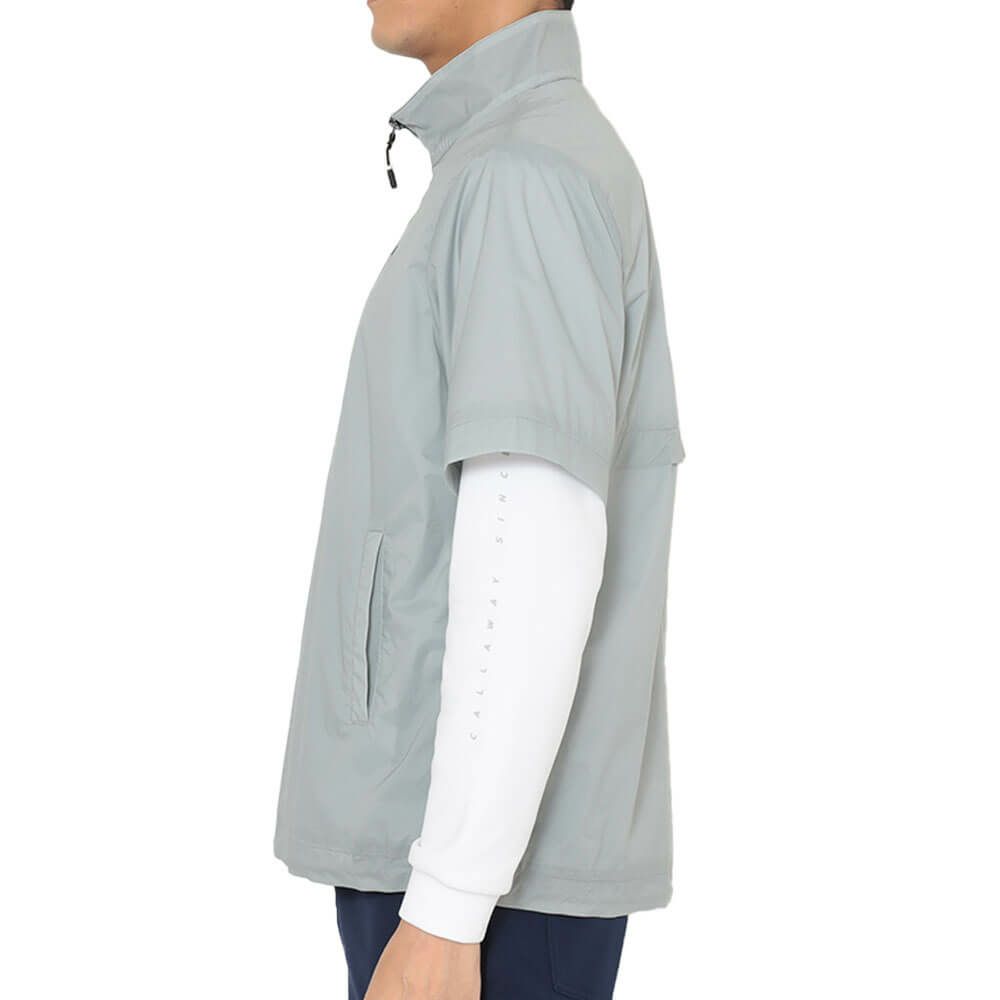 キャロウェイ Callaway　メンズ ストレッチ ミニリップ ハーフジップ 半袖 ブルゾン C25216100　2025年モデル 詳細7