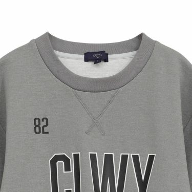 キャロウェイ Callaway　メンズ 鹿の子 ダブルニット 長袖 クルーネック スウェット C25217103　2025年モデル 詳細4