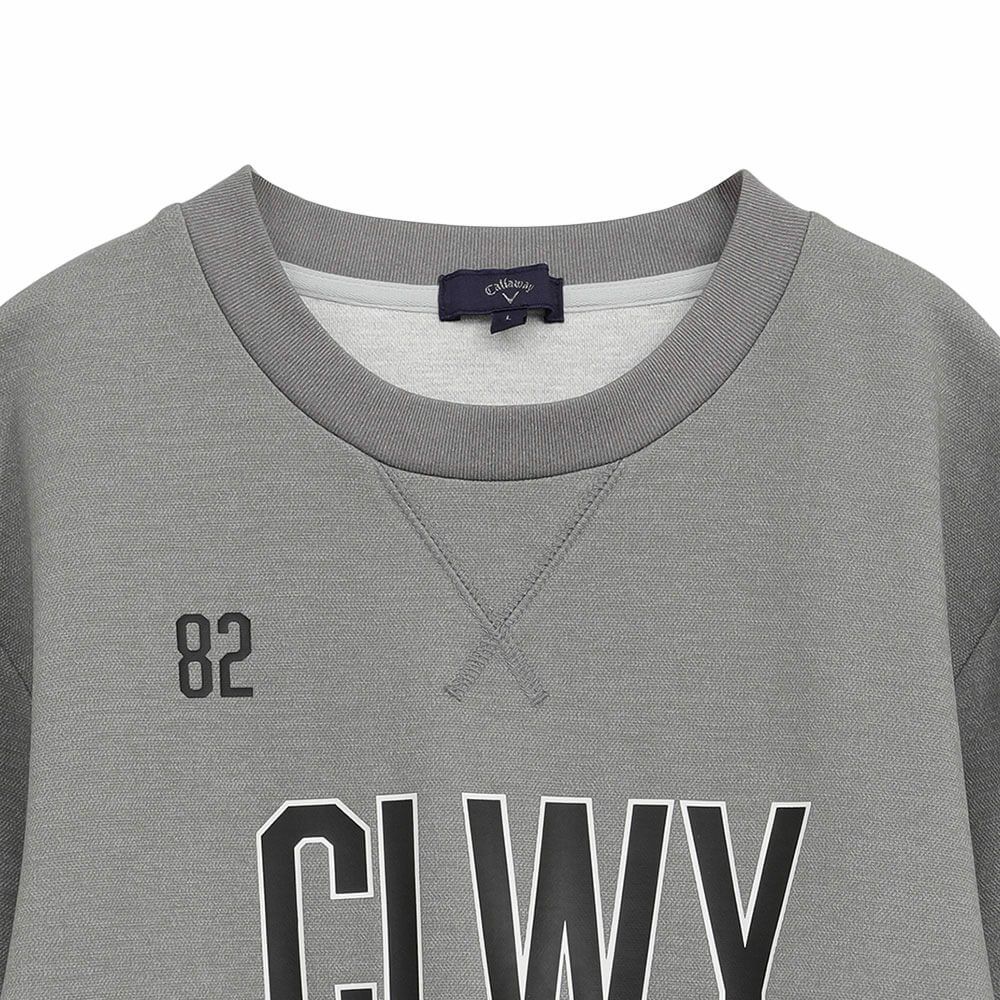 キャロウェイ Callaway　メンズ 鹿の子 ダブルニット 長袖 クルーネック スウェット C25217103　2025年モデル 詳細4