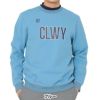 キャロウェイ Callaway　メンズ 鹿の子 ダブルニット 長袖 クルーネック スウェット C25217103　2025年モデル ブルー