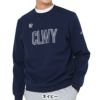 キャロウェイ Callaway　メンズ 鹿の子 ダブルニット 長袖 クルーネック スウェット C25217103　2025年モデル ネイビー