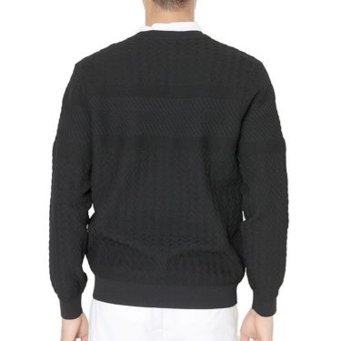 キャロウェイ Callaway　メンズ ガーター編み 長袖 クルーネック セーター C25218100　2025年モデル 詳細2