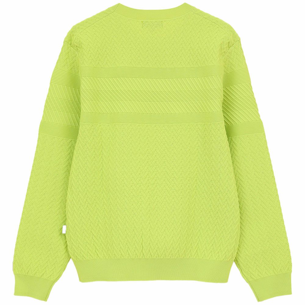 キャロウェイ Callaway　メンズ ガーター編み 長袖 クルーネック セーター C25218100　2025年モデル 詳細7