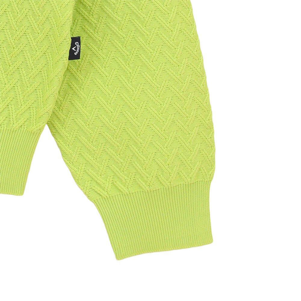 キャロウェイ Callaway　メンズ ガーター編み 長袖 クルーネック セーター C25218100　2025年モデル 詳細10