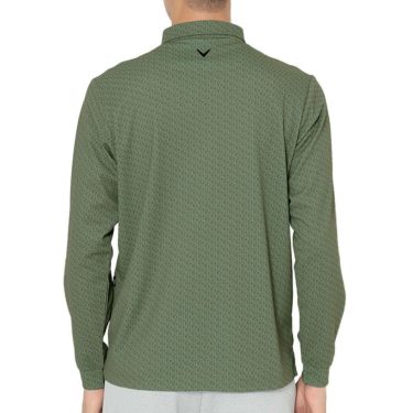 キャロウェイ Callaway　メンズ ロゴプリント 鬼鹿の子 長袖 ポロシャツ C25233107　2025年モデル 詳細8