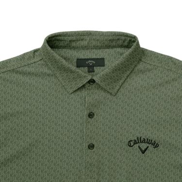キャロウェイ Callaway　メンズ ロゴプリント 鬼鹿の子 長袖 ポロシャツ C25233107　2025年モデル 詳細10