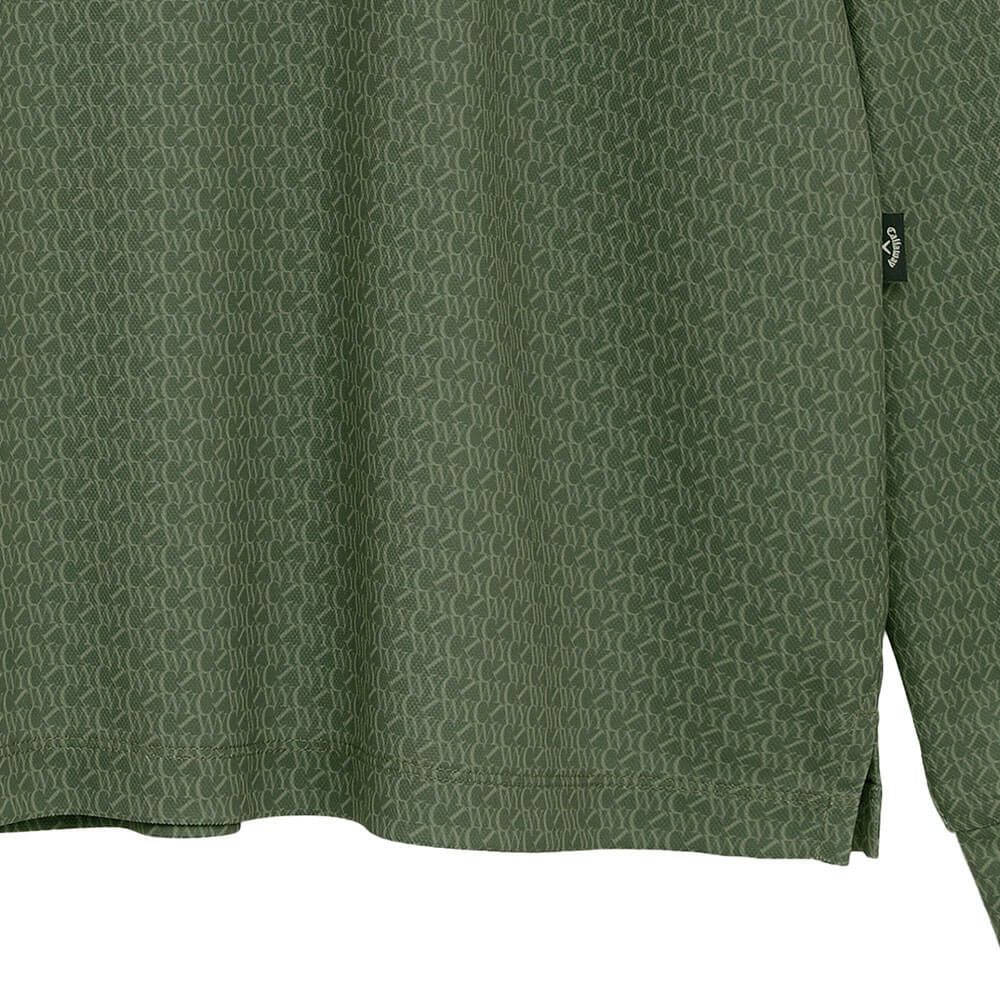 キャロウェイ Callaway　メンズ ロゴプリント 鬼鹿の子 長袖 ポロシャツ C25233107　2025年モデル 詳細11