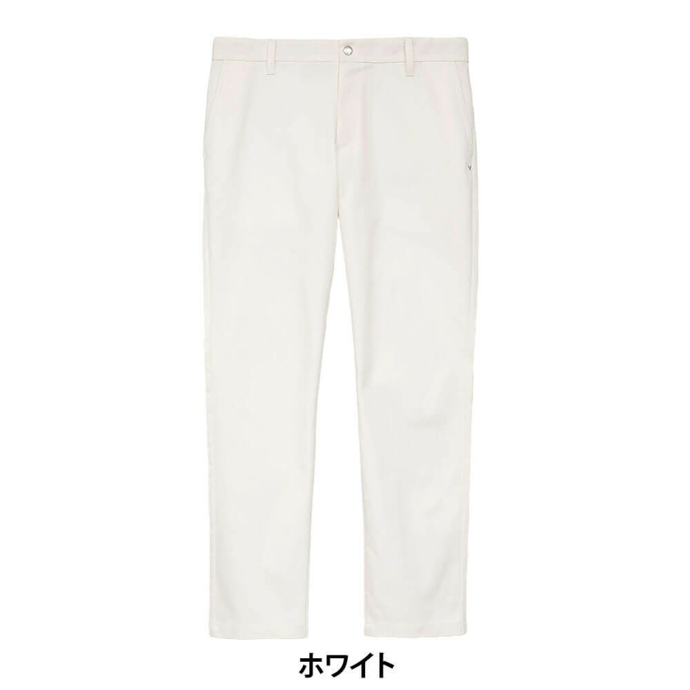 キャロウェイ Callaway　メンズ ストレッチ ツイル ロングパンツ C25226100　2025年モデル ホワイト