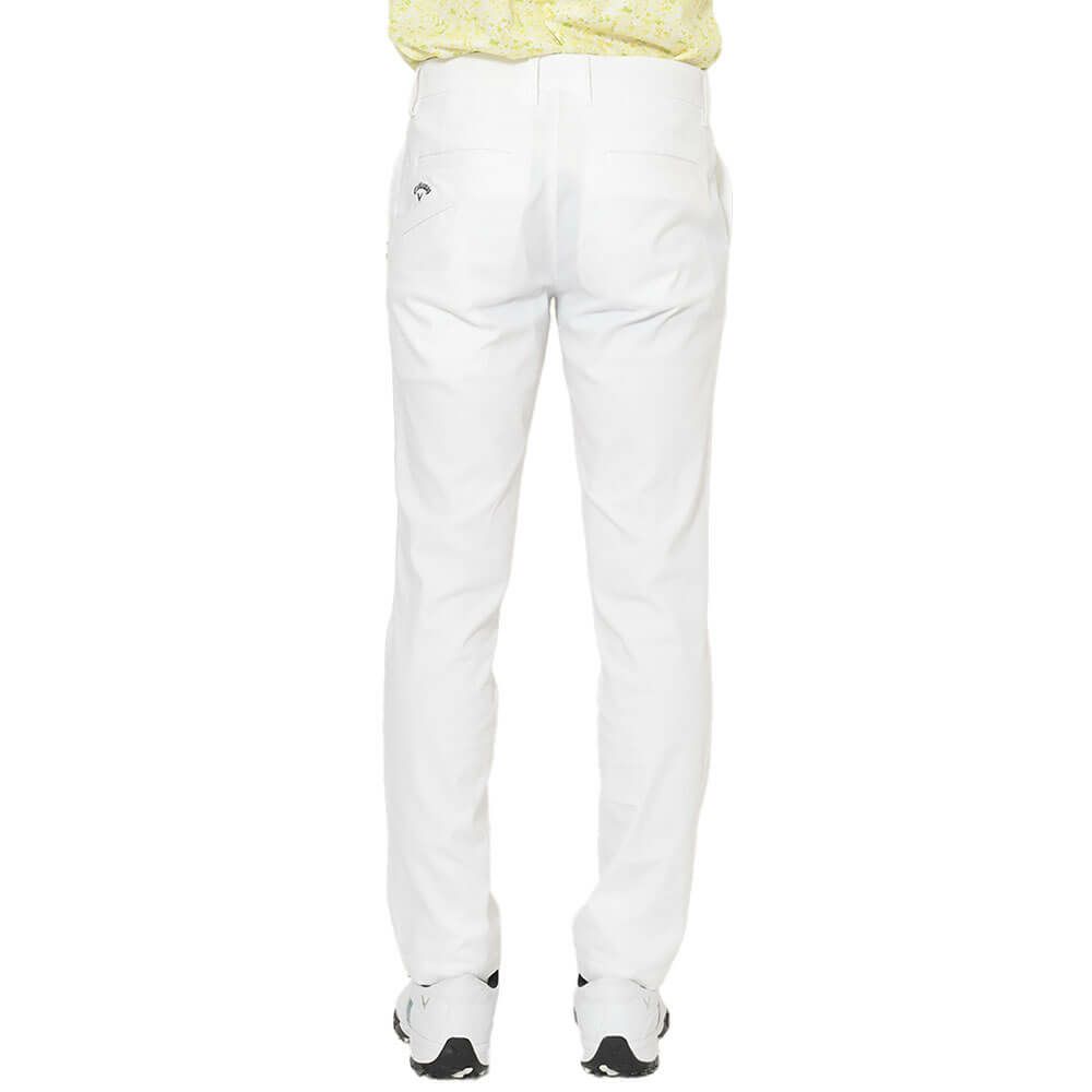 キャロウェイ Callaway　メンズ ハイ ストレッチ ドビー ロングパンツ C25226102　2025年モデル ホワイト 詳細2