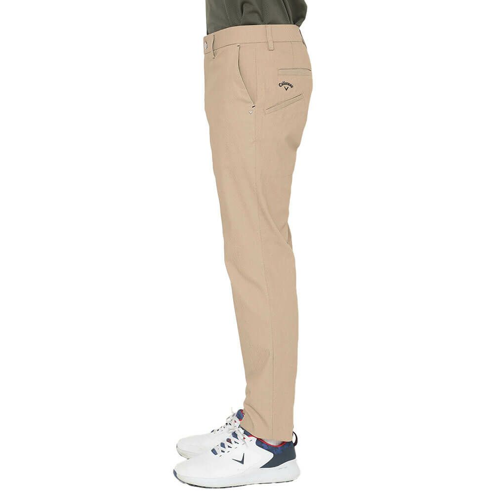 キャロウェイ Callaway　メンズ ハイ ストレッチ ドビー ロングパンツ C25226102　2025年モデル ベージュ 詳細3