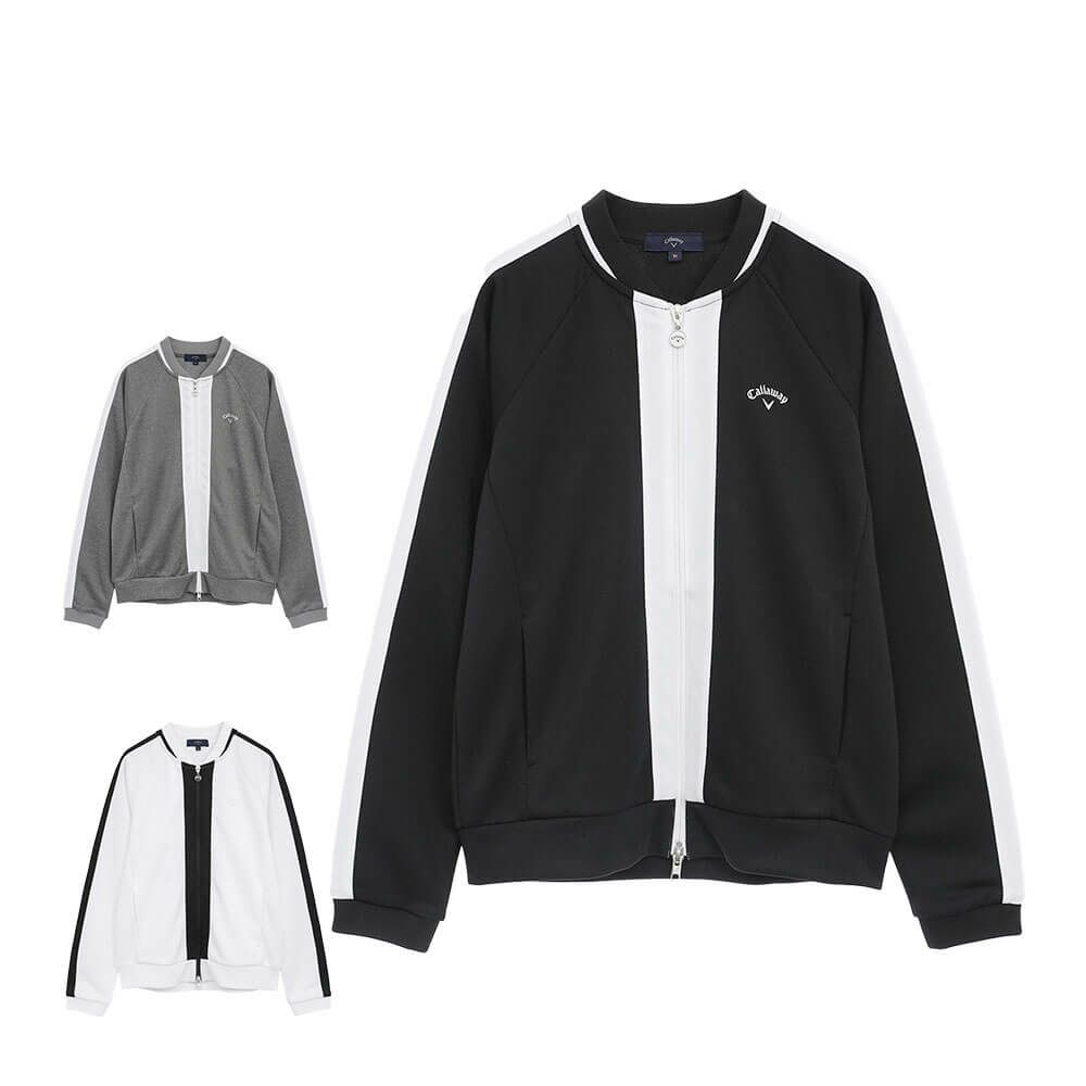 キャロウェイ Callaway　レディース ダブルニット 長袖 フルジップ スウェット C25217202　2025年モデル 詳細1