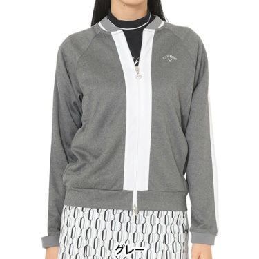 キャロウェイ Callaway　レディース ダブルニット 長袖 フルジップ スウェット C25217202　2025年モデル グレー