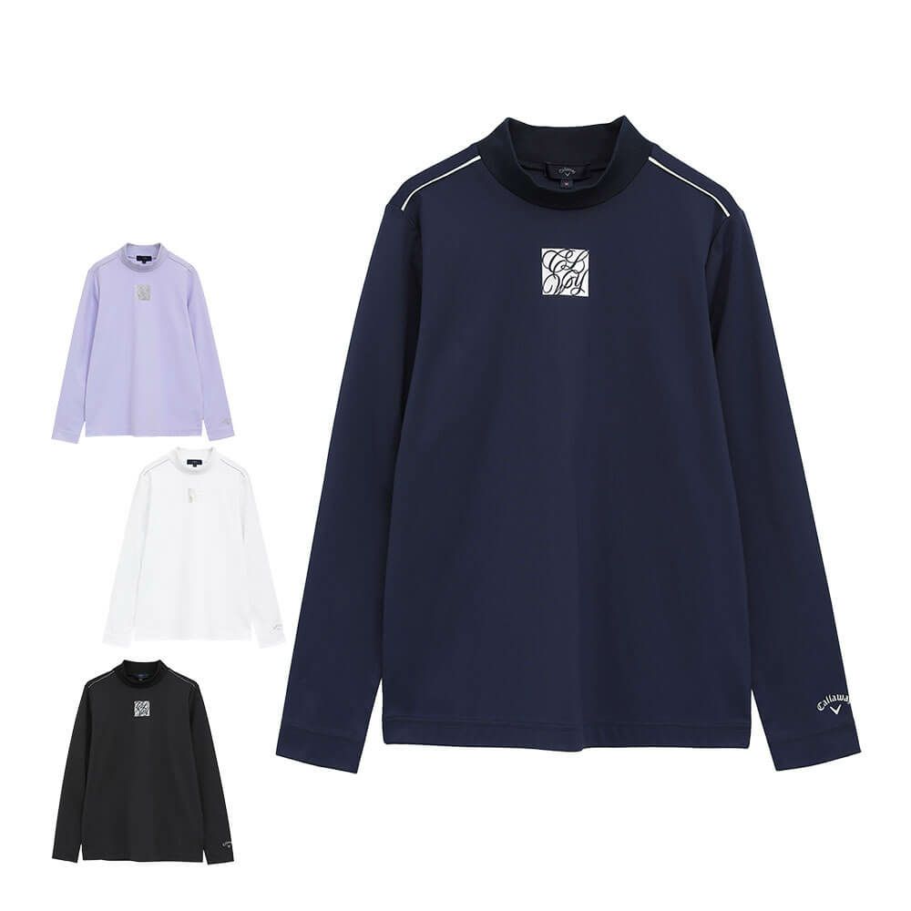 キャロウェイ Callaway　レディース スムース 長袖 モックネック シャツ C25233201　2025年モデル 詳細1