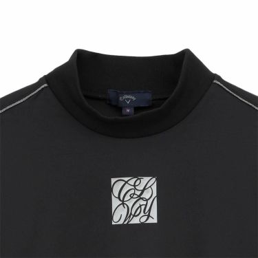 キャロウェイ Callaway　レディース スムース 長袖 モックネック シャツ C25233201　2025年モデル ブラック 詳細4