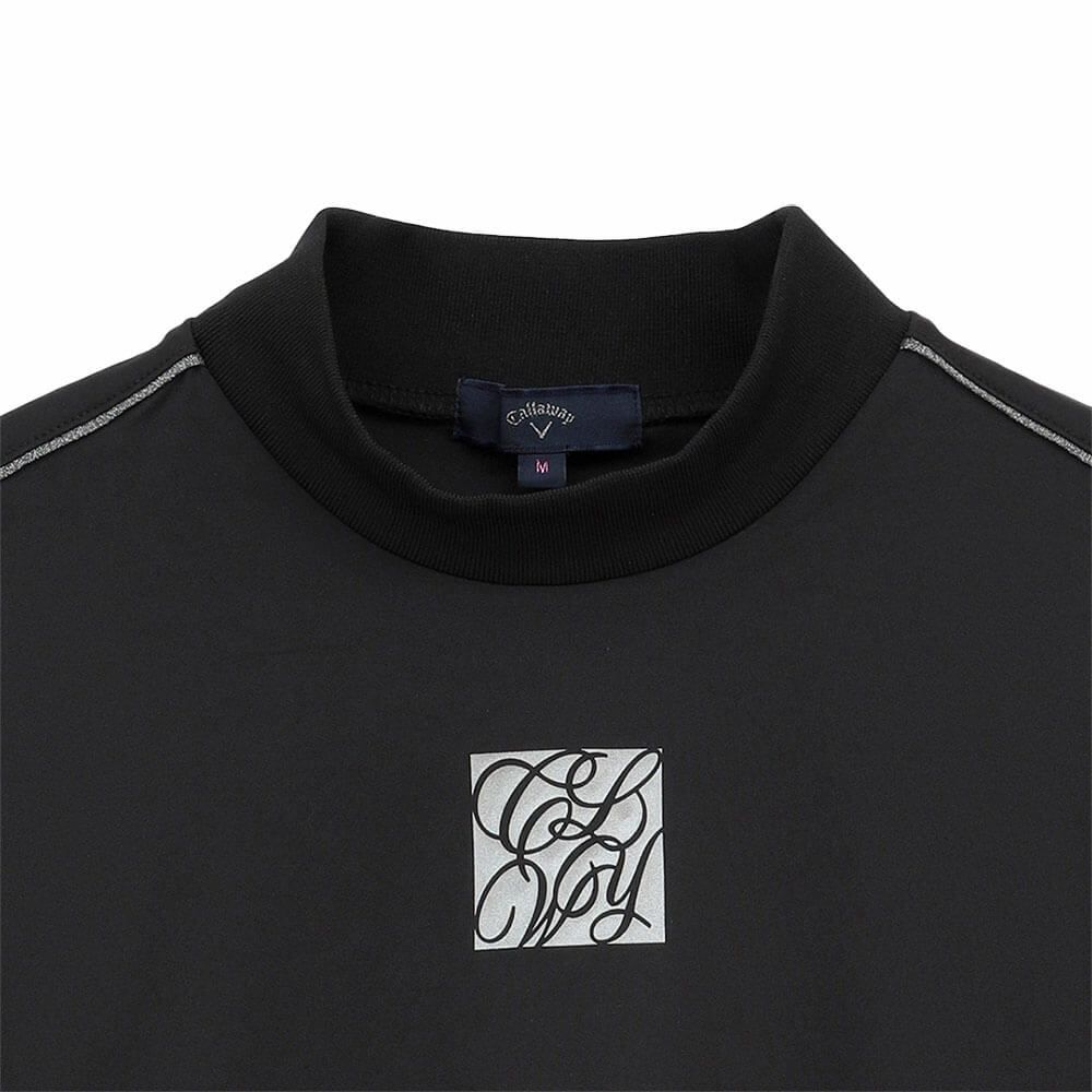 キャロウェイ Callaway　レディース スムース 長袖 モックネック シャツ C25233201　2025年モデル ブラック 詳細4