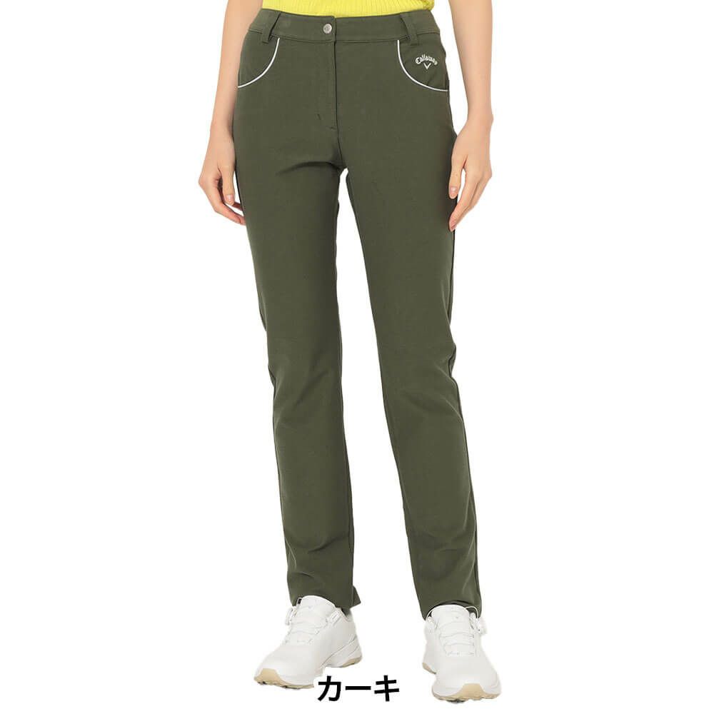 キャロウェイ Callaway　レディース 8WAY ストレッチ ピケ ロングパンツ C25226200　2025年モデル カーキ 詳細1