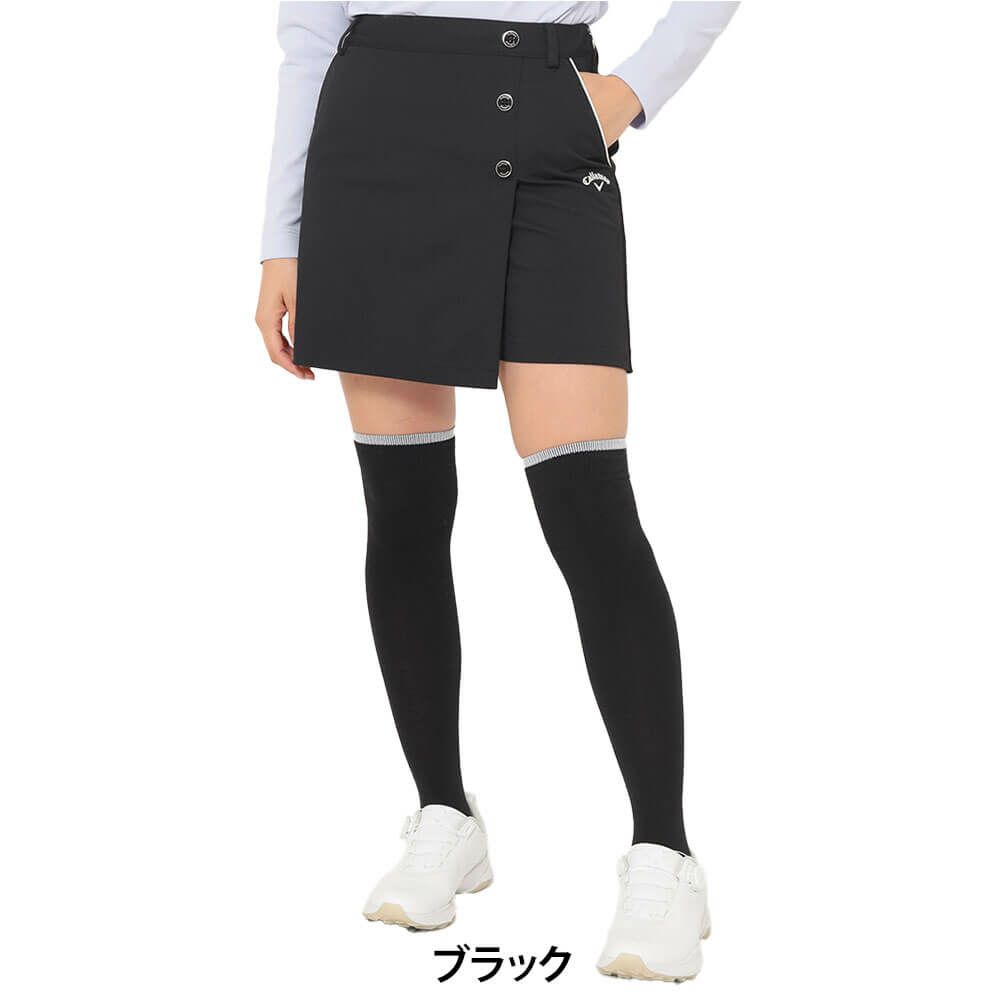 キャロウェイ Callaway　レディース 8WAY ストレッチ ショートパンツ スカート C25228201　2025年モデル ブラック 詳細1