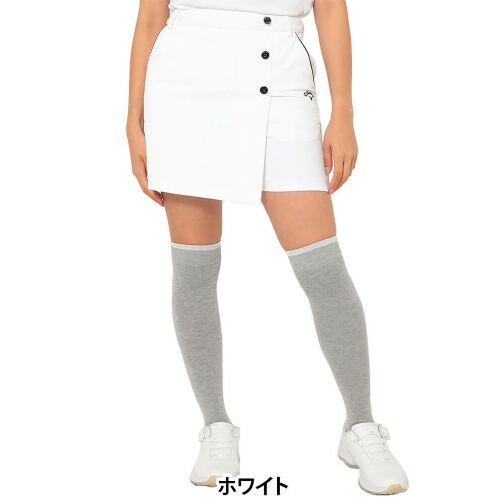キャロウェイ Callaway　レディース 8WAY ストレッチ ショートパンツ スカート C25228201　2025年モデル ホワイト 詳細1