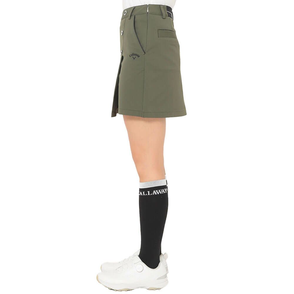 キャロウェイ Callaway　レディース 8WAY ストレッチ ショートパンツ スカート C25228201　2025年モデル カーキ 詳細3