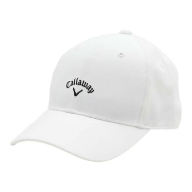 キャロウェイ Callaway　メンズ コットン カルゼ キャップ C25291103 1030 ホワイト　2025年モデル ホワイト