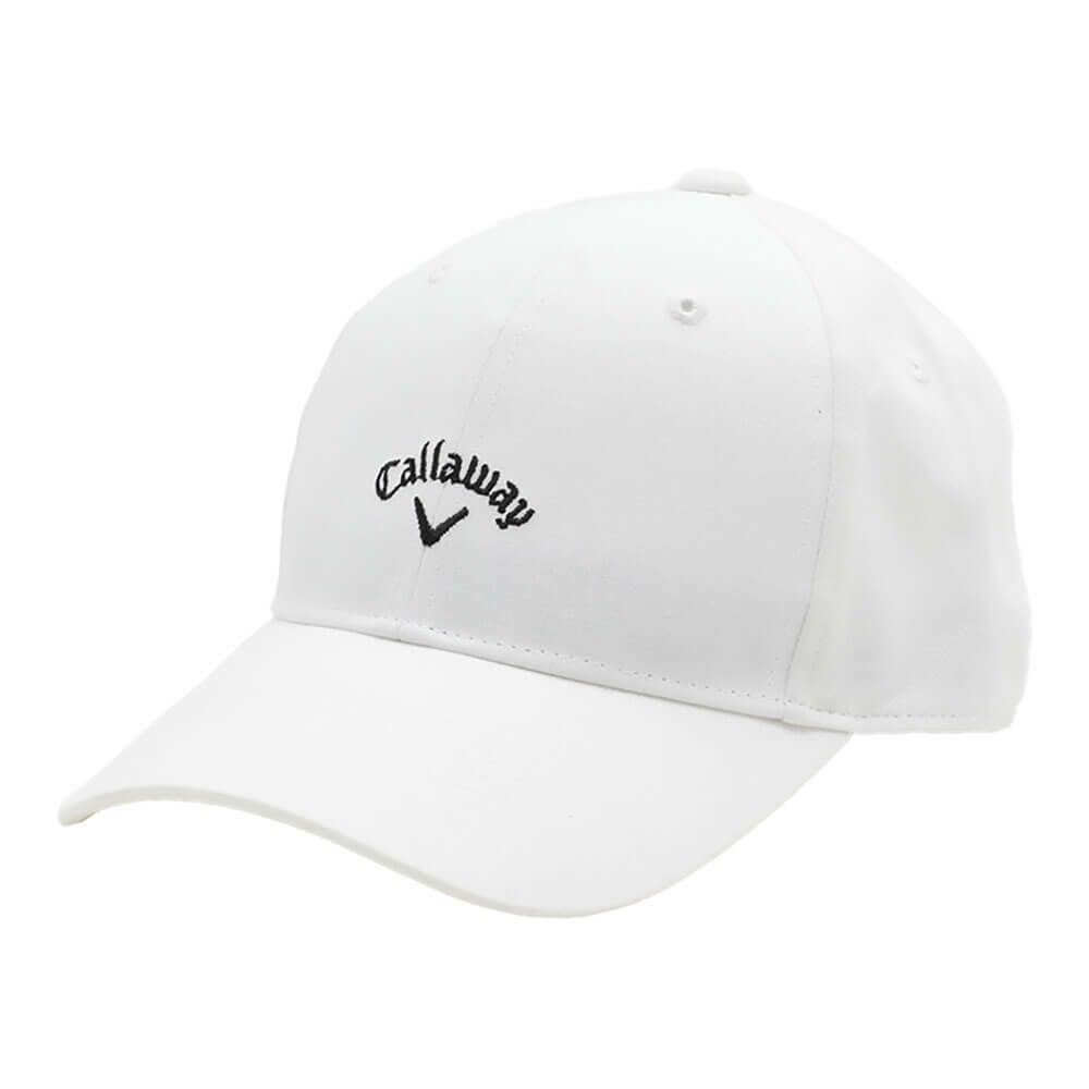 キャロウェイ Callaway　メンズ コットン カルゼ キャップ C25291103 1030 ホワイト　2025年モデル ホワイト