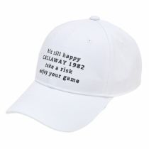 キャロウェイ Callaway　メンズ メッセージ ロゴ キャップ C25291105 1030 ホワイト　2025年モデル