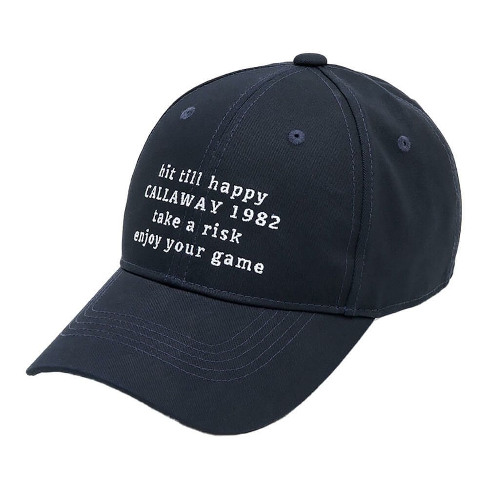 キャロウェイ Callaway　メンズ メッセージ ロゴ キャップ C25291105 1120 ネイビー　2025年モデル ネイビー