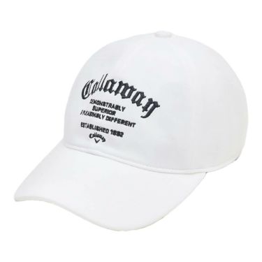 キャロウェイ Callaway　レディース ロゴ キャップ C25291203 1030 ホワイト　2025年モデル ホワイト