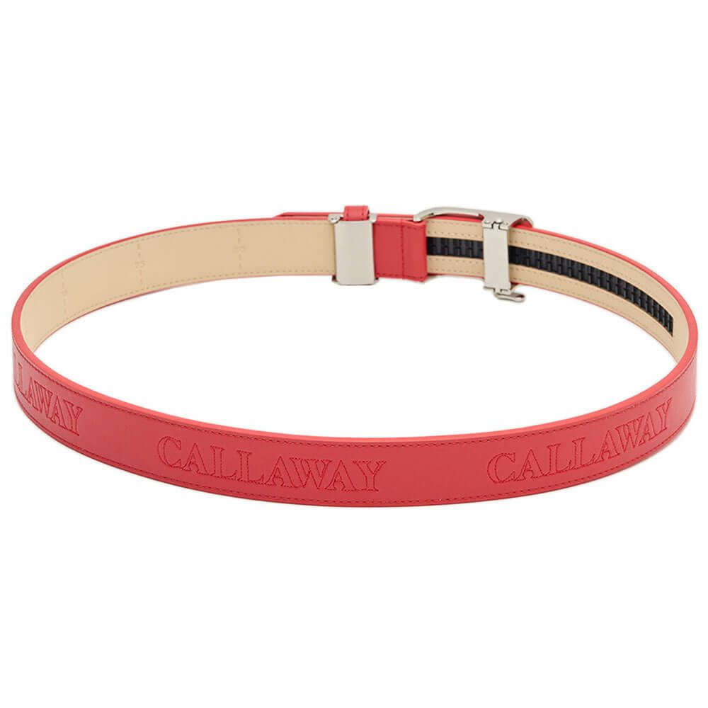 キャロウェイ Callaway　レディース CGセレーションバックル ベルト C25292200 1100 レッド　2025年モデル レッド 詳細2