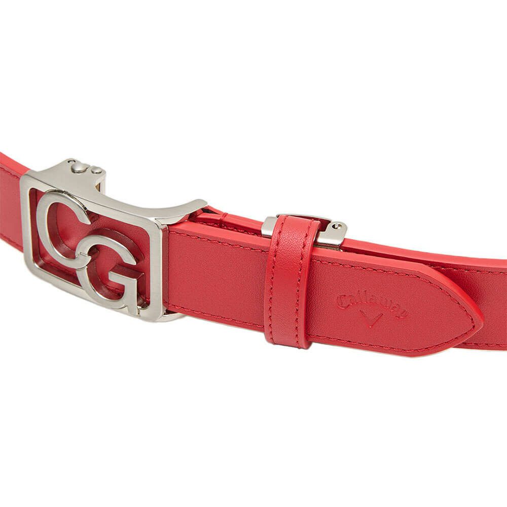 キャロウェイ Callaway　レディース CGセレーションバックル ベルト C25292200 1100 レッド　2025年モデル レッド 詳細3