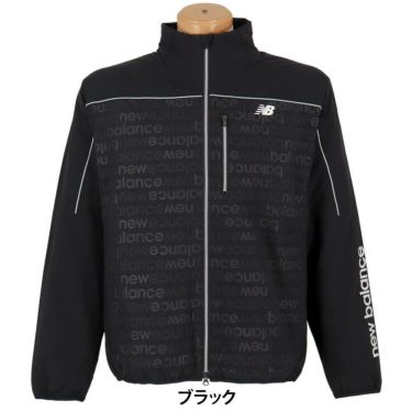 ニューバランスゴルフ　メンズ マットタフタ ロゴエンボス×ソリッド 長袖 ブルゾン 012-5220004　2025年モデル 詳細1 詳細2