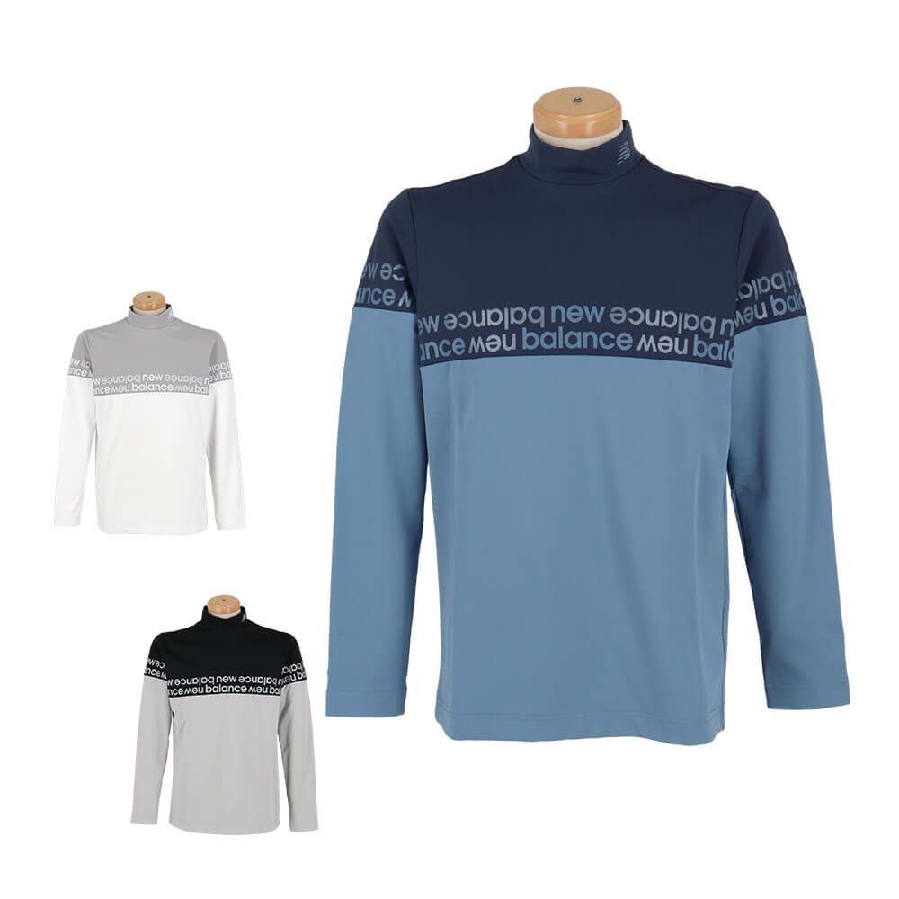 ニューバランスゴルフ　メンズ ベア天竺裏フリース 長袖 モックネック プルオーバー 012-5267007　2025年モデル 詳細1