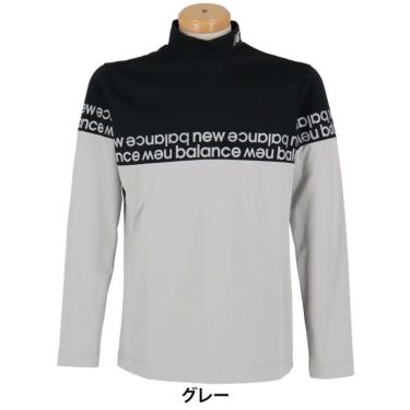 ニューバランスゴルフ　メンズ ベア天竺裏フリース 長袖 モックネック プルオーバー 012-5267007　2025年モデル 詳細1 詳細2