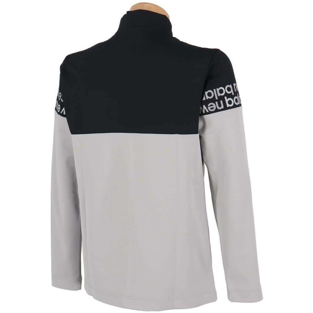 ニューバランスゴルフ　メンズ ベア天竺裏フリース 長袖 モックネック プルオーバー 012-5267007　2025年モデル 詳細1 詳細3